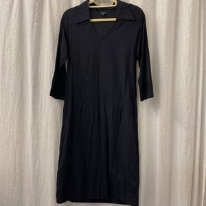Meg Cohen Cotton‎ V-Neck Black Dress Size M